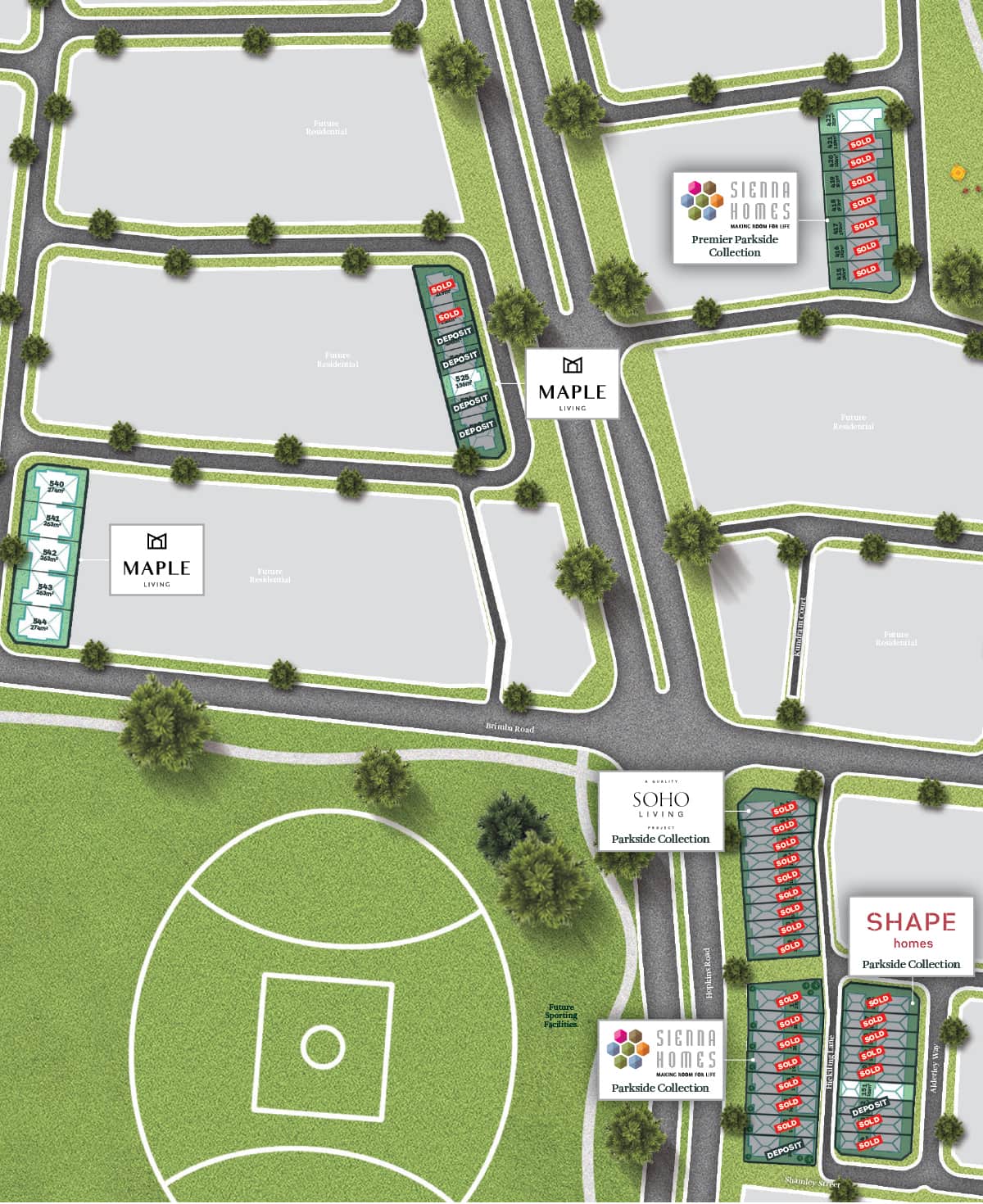 Deanside Village Townhomes Map